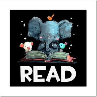 Animals Read Reading Book Posters and Art